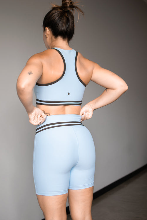 RISE BIKER AZUL CLARO
