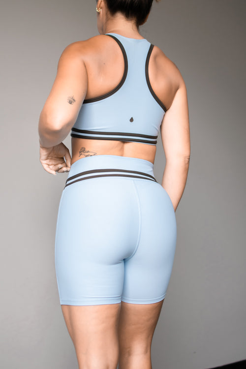 RISE BIKER AZUL CLARO