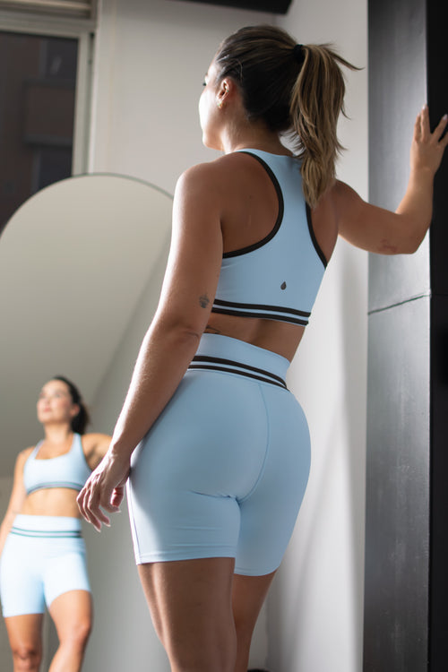 RISE BIKER AZUL CLARO