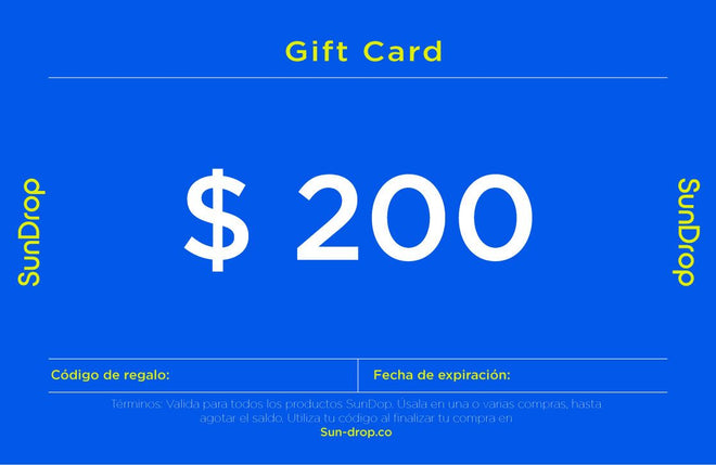 Sundrop Gift Card