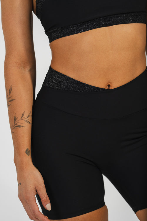 ONYX BIKER GLITTER NEGRO