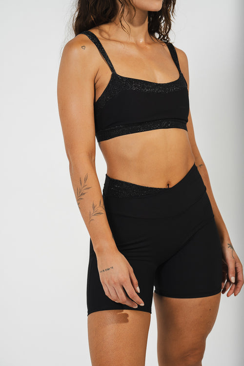 BLAZE TOP GLITTER NEGRO