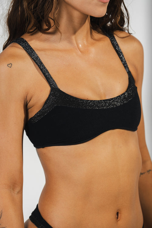 ECLIPSE TOP GLITTER NEGRO
