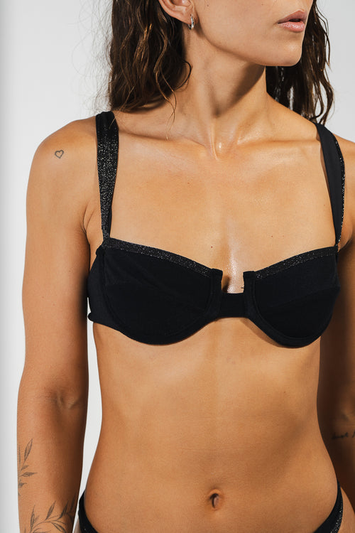 STORM TOP GLITTER NEGRO